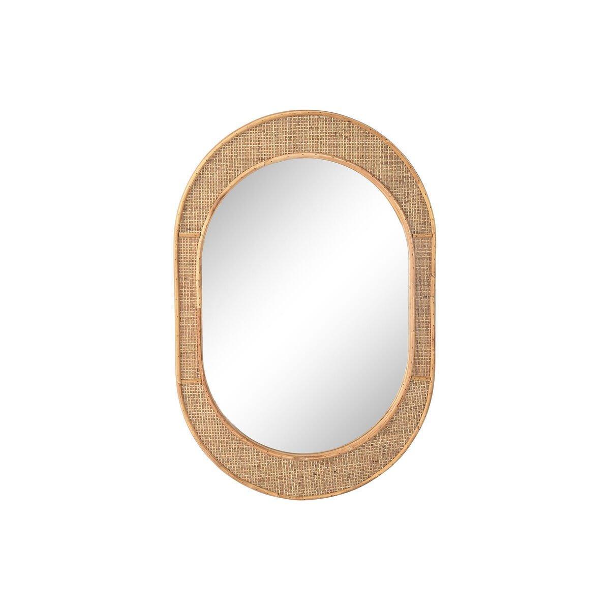 Espejo de pared Home ESPRIT Natural Scandi 51,5 x 2 x 77 cm