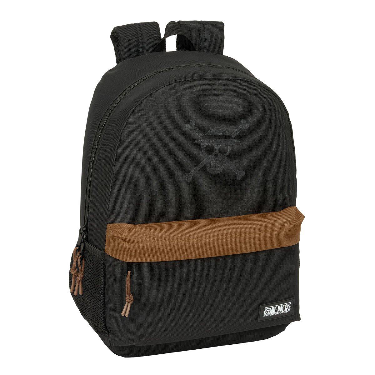 Mochila Escolar One Piece Negro 30 x 46 x 14 cm