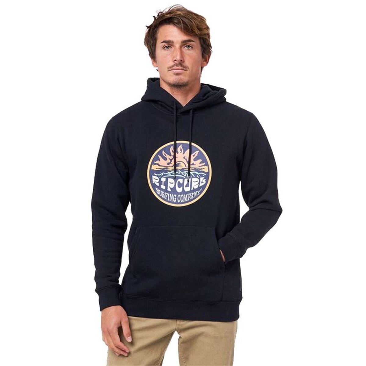 Sudadera con Capucha Hombre Rip Curl Down The Line Negro