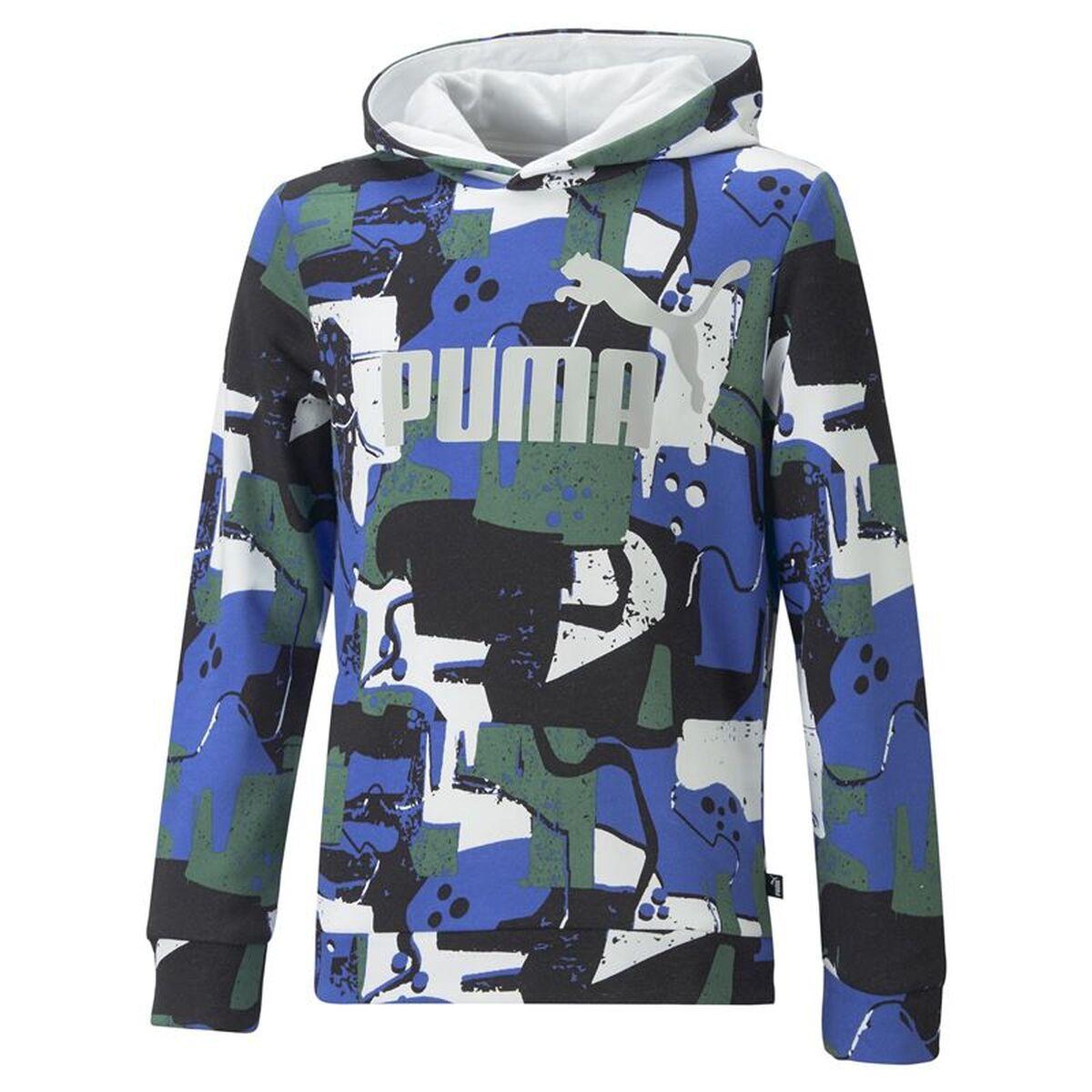 Sudadera con Capucha Niño Puma Essentials+ Street Art Aop Azul