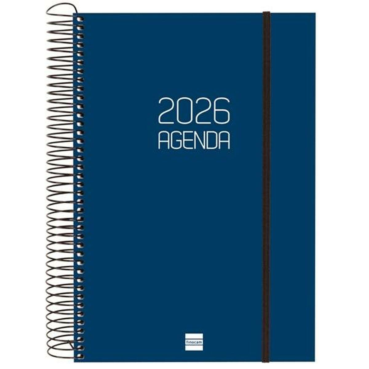 Agenda Finocam OPAQUE Azul 16,5 x 24,2 cm 2026