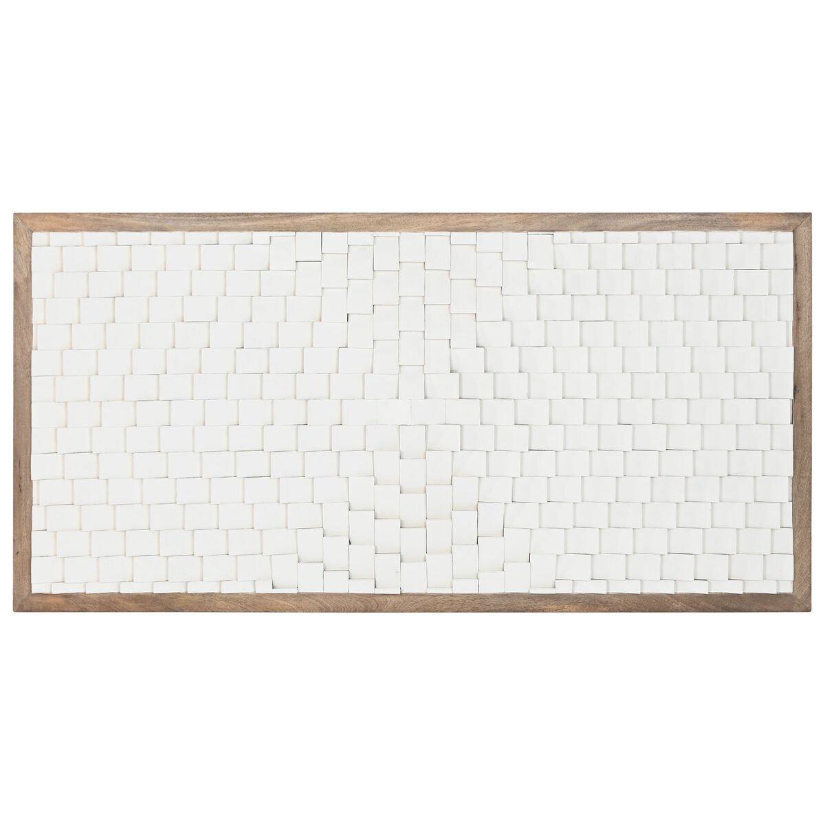 Cabecero de Cama Home ESPRIT Blanco Natural 180 X 5 X 90 CM