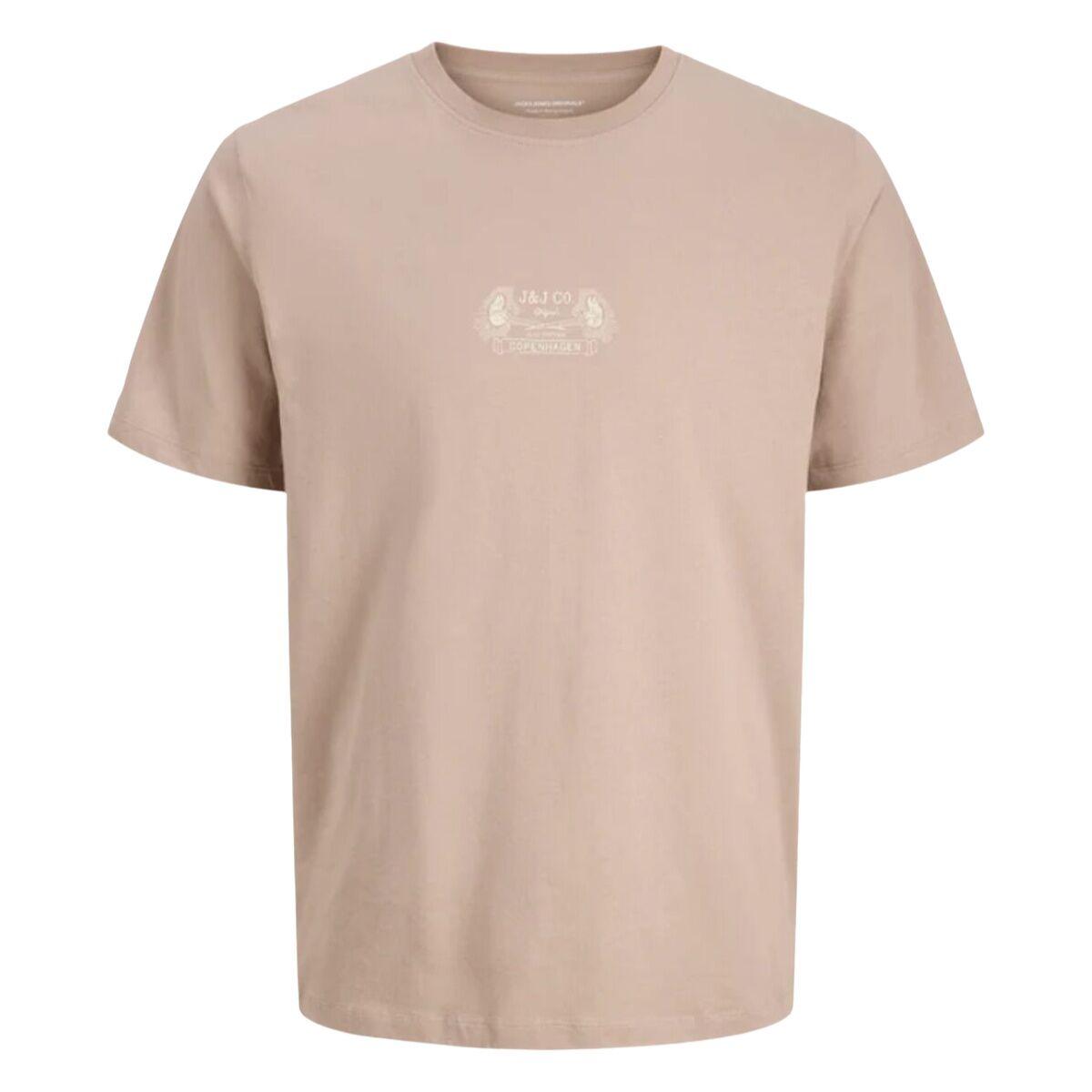 Camiseta de Manga Corta Hombre Jack & Jones JORRETRO TEE SS CREW NECK SMU 12288009 Marrón