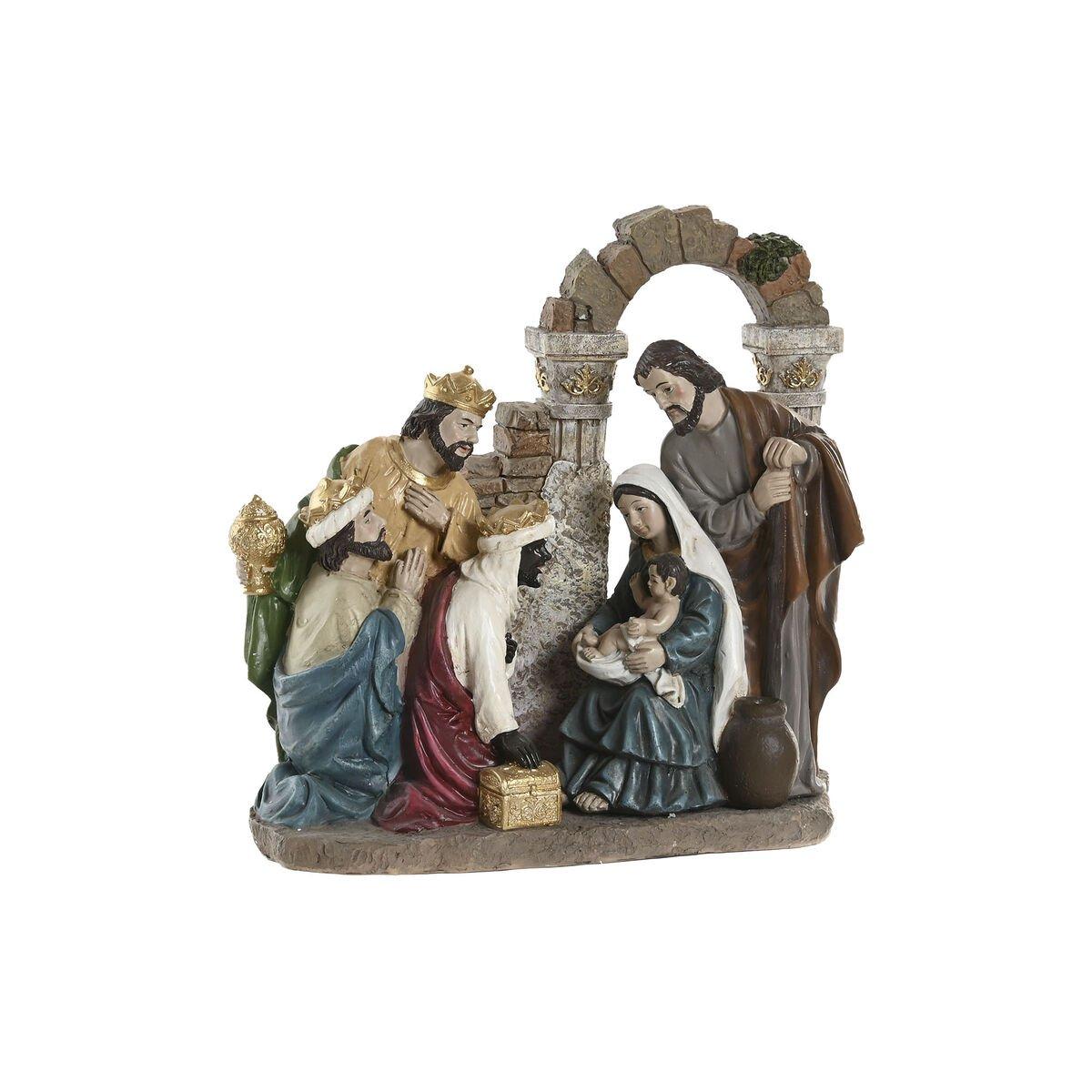 Belén de Navidad Home ESPRIT Multicolor Resina 20,5 x 8,5 x 20,5 cm