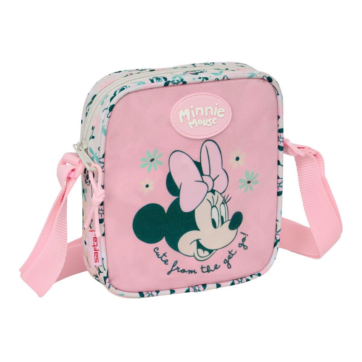 Bolso Bandolera Minnie Mouse Minty Rosa 16 x 18 x 4 cm