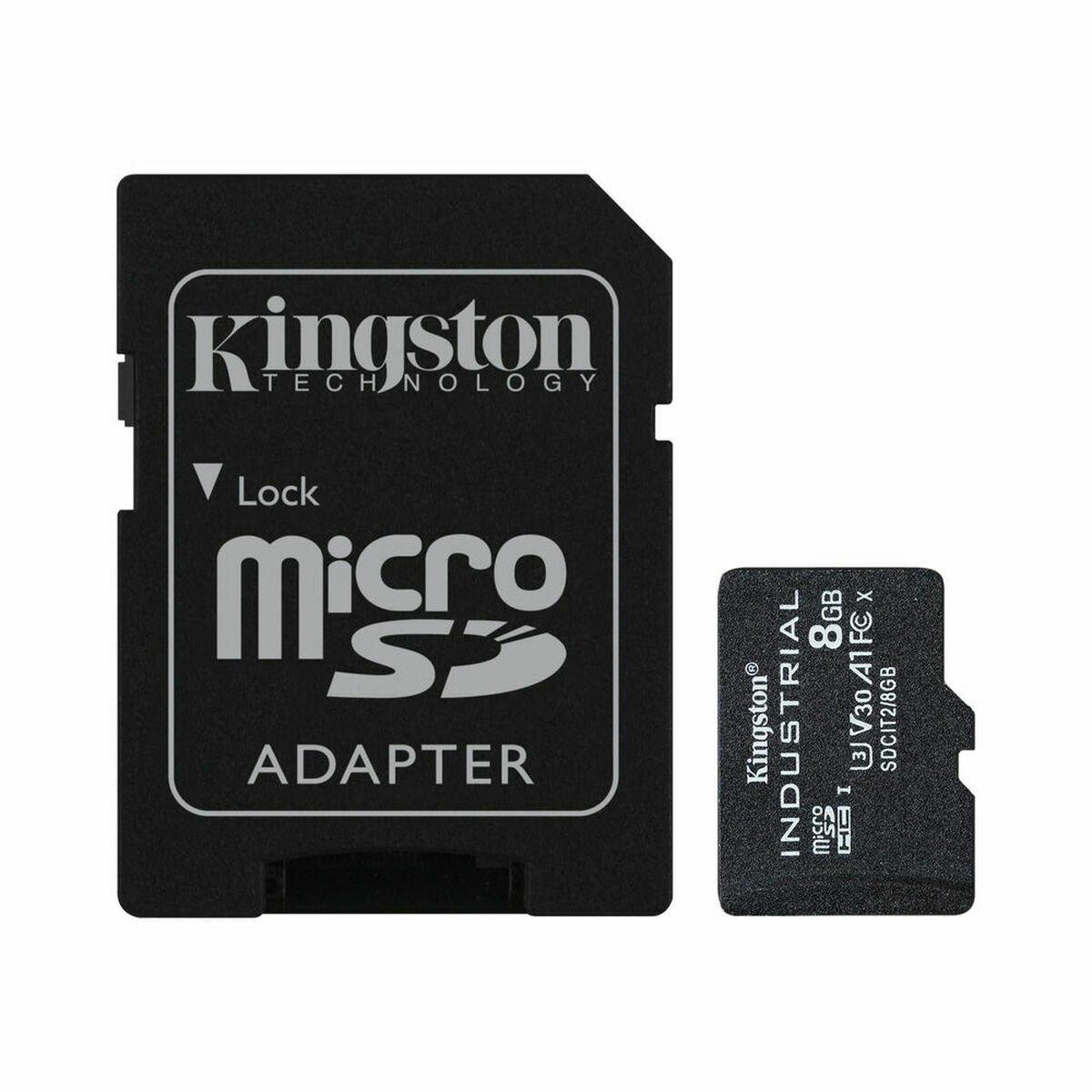 Tarjeta de Memoria Micro SD con Adaptador Kingston SDCIT/8GB 8 GB Negro