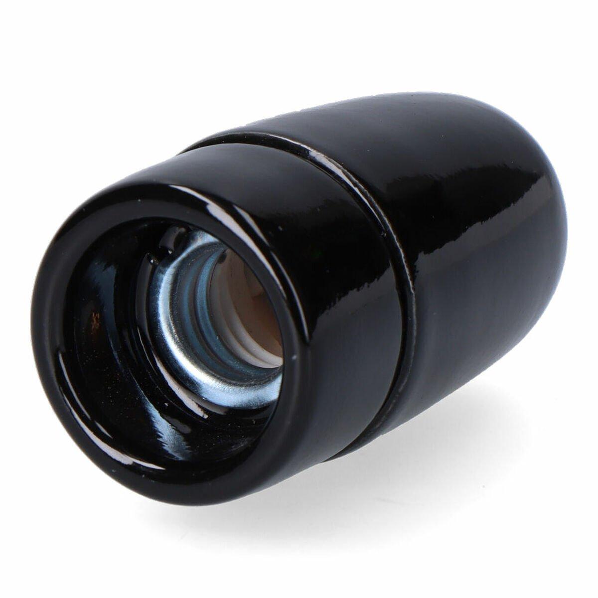 Portalámparas F-line Negro 60 W E14 Vintage