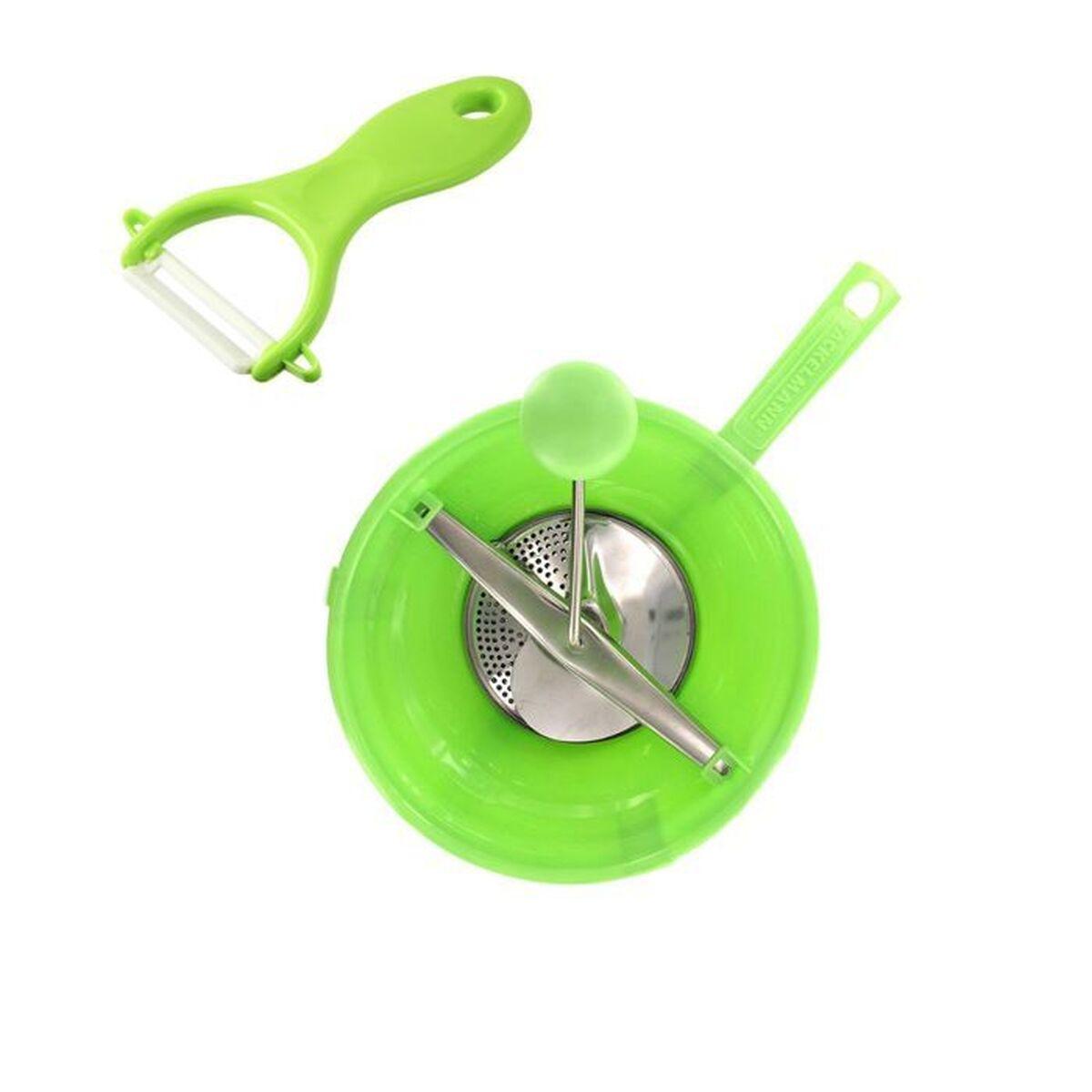 Pelador y Rallador de Verduras Fackelmann Vert Cerámica Acero Inoxidable Plástico 20 x 40 x 30 cm 2 Piezas