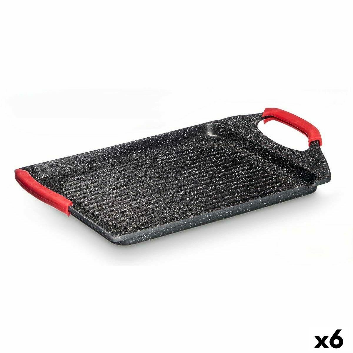 Asadora Kinvara Blanco Negro Rojo Silicona Aluminio 34 x 26 cm