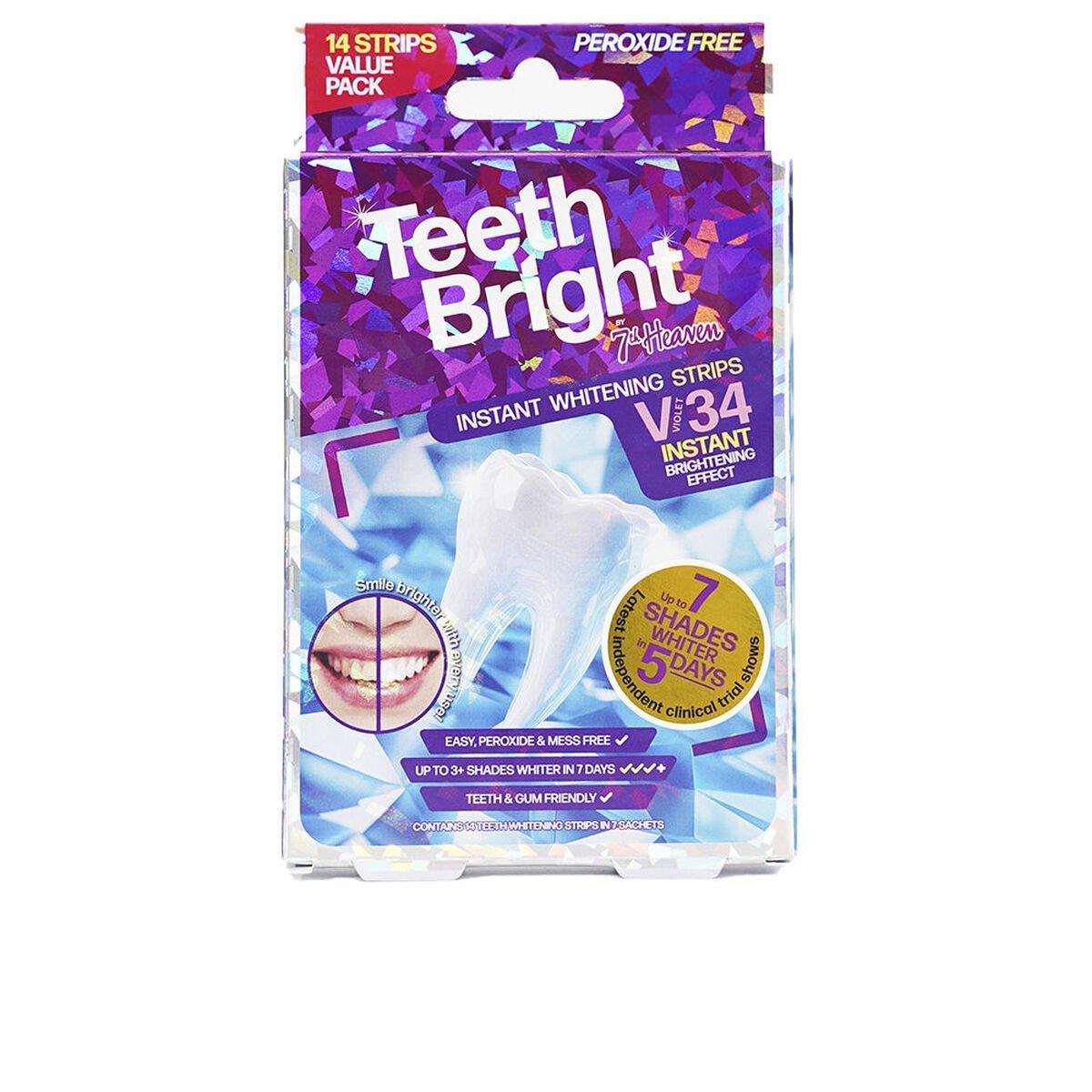 Tiras Blanqueadoras Dentales 7th Heaven TEETH BRIGHT (14 Unidades)