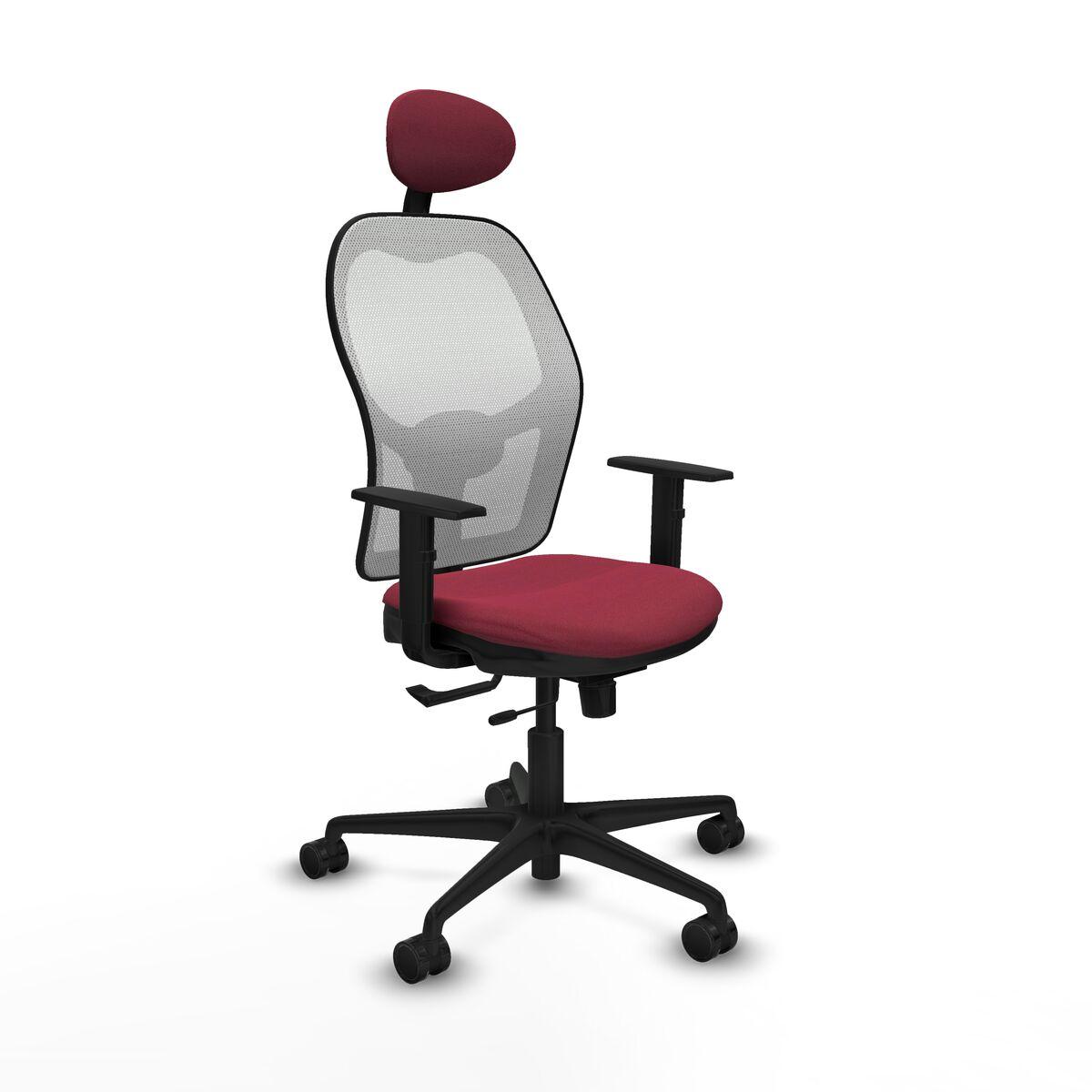 Silla de Oficina con Cabecero Jorquera Piqueras y Crespo 1D036N1 Granate