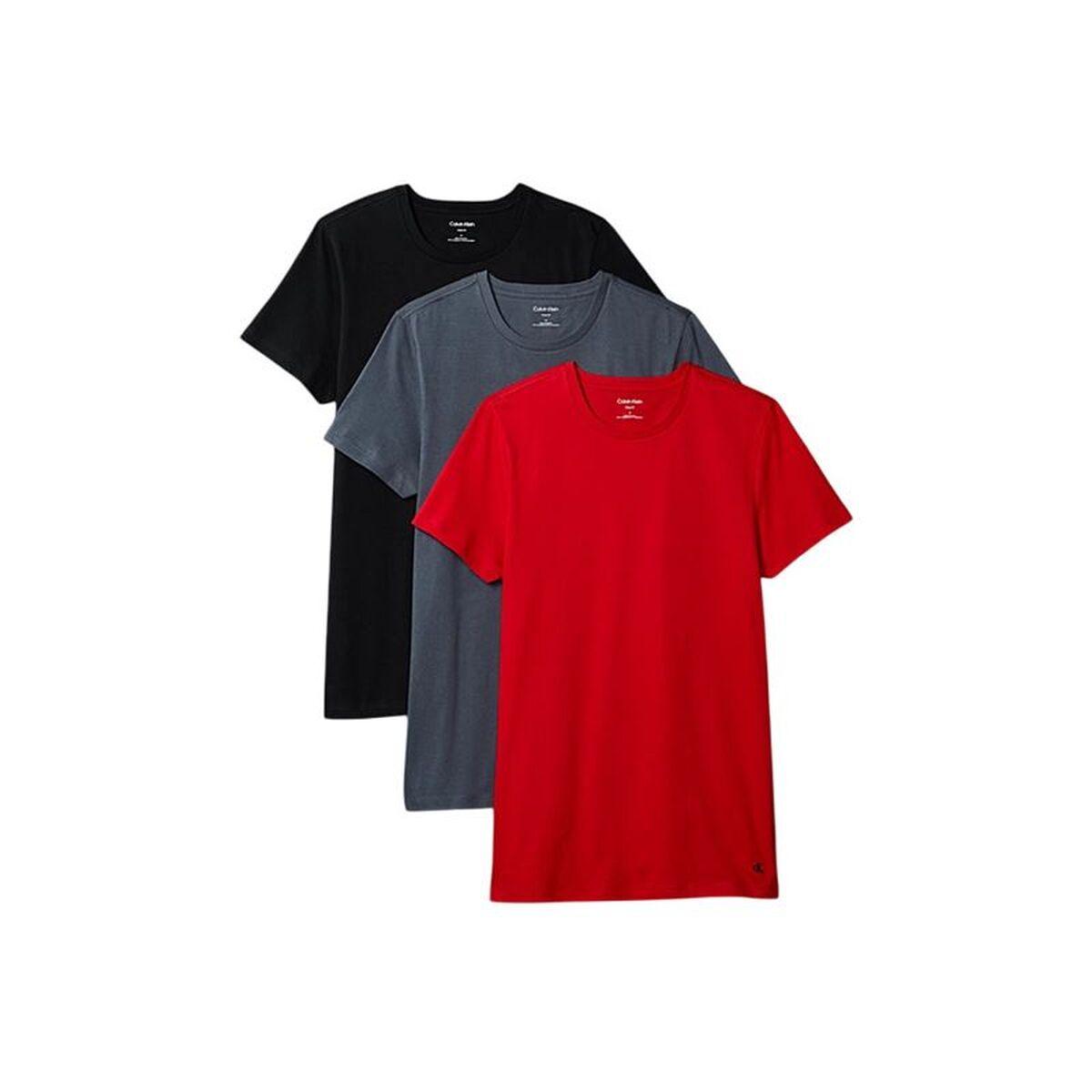 Camiseta de Manga Corta Hombre Calvin Klein 3 Piezas