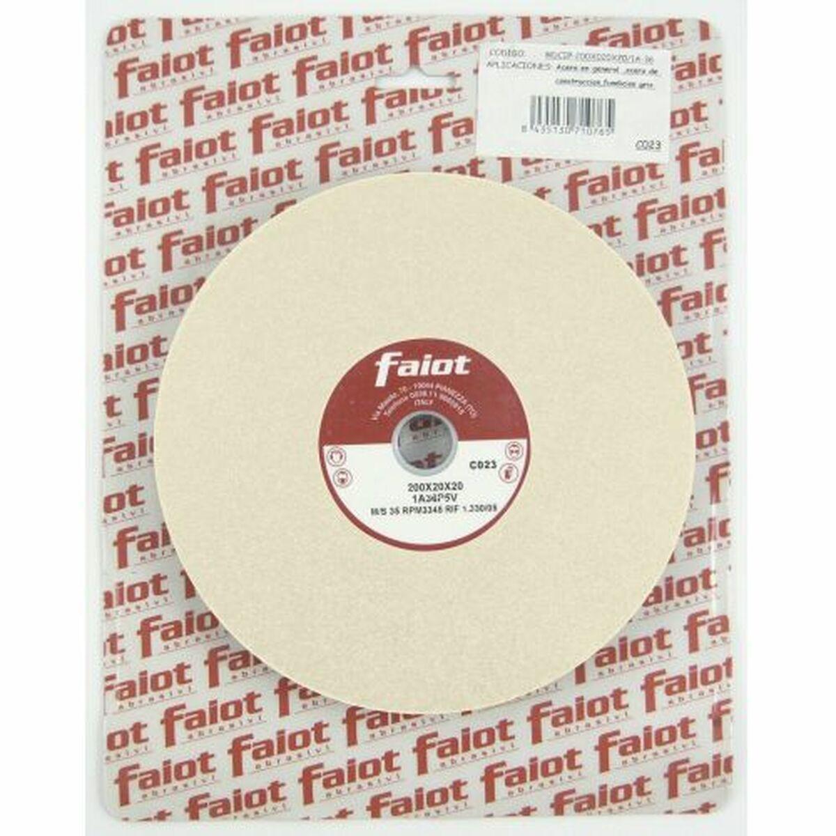 Muela abrasiva FAIOT 9A-60 200 mm Blanco