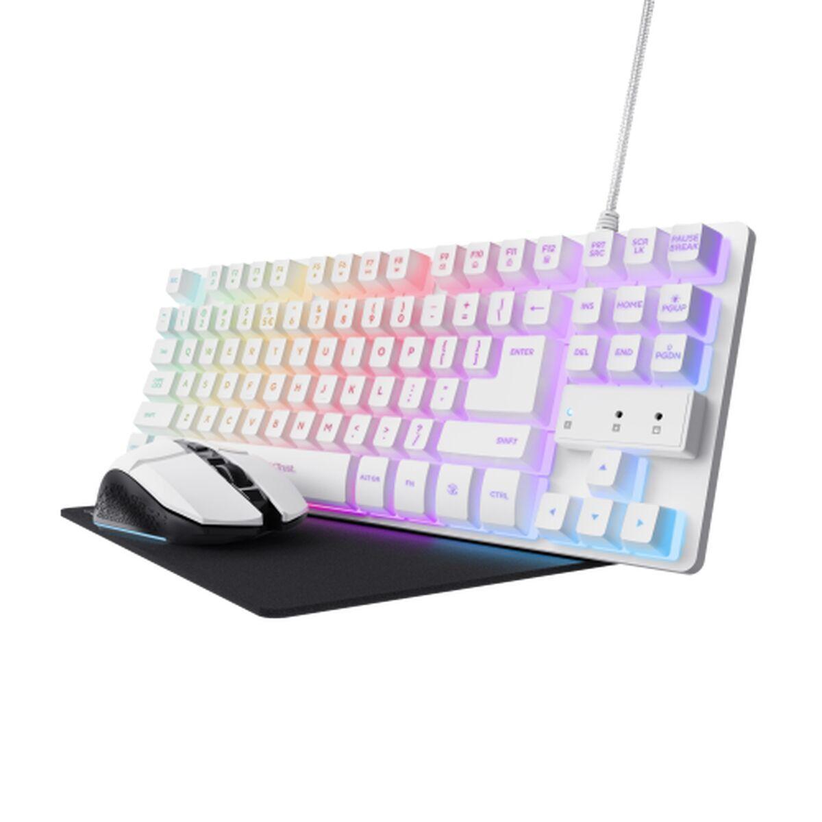 Teclado y Ratón Gaming Trust 25233 GXT794W Multicolor QWERTY