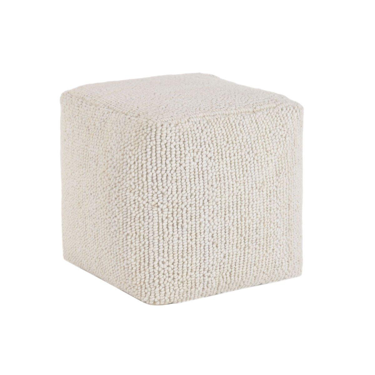 Reposapiés Home ESPRIT Beige Boho 45 x 45 x 45 cm