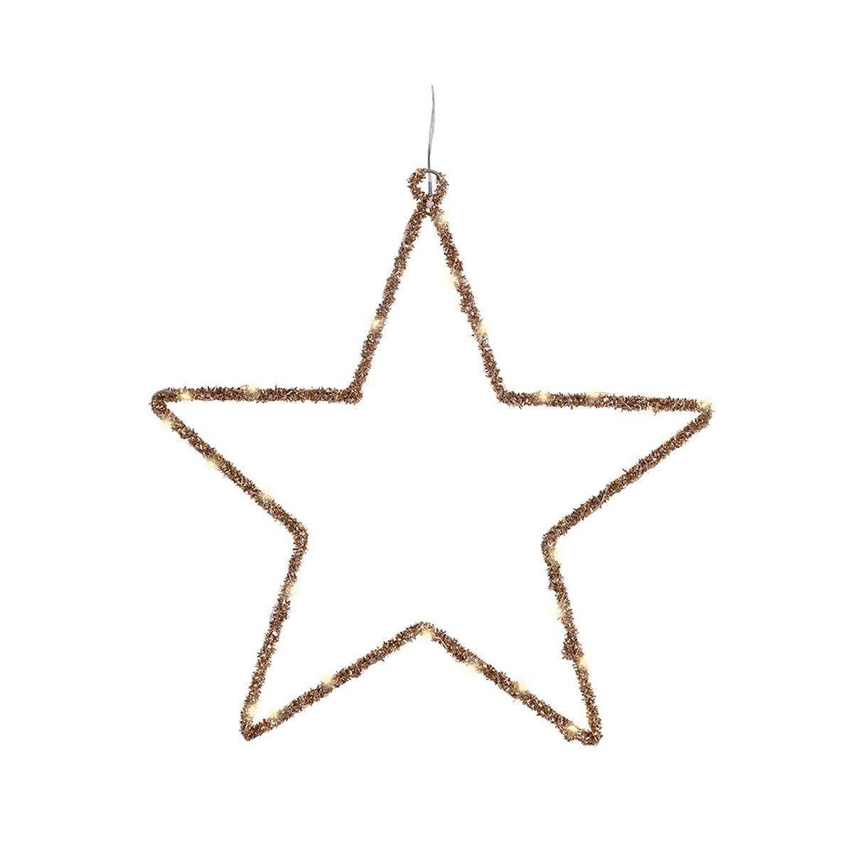 Estrella de Navidad Lumineo Dorado 38 x 38 cm