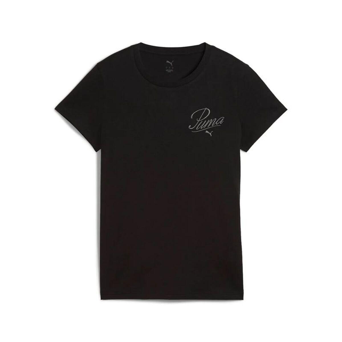 Camiseta de Manga Corta Mujer Puma Essentials Script Negro