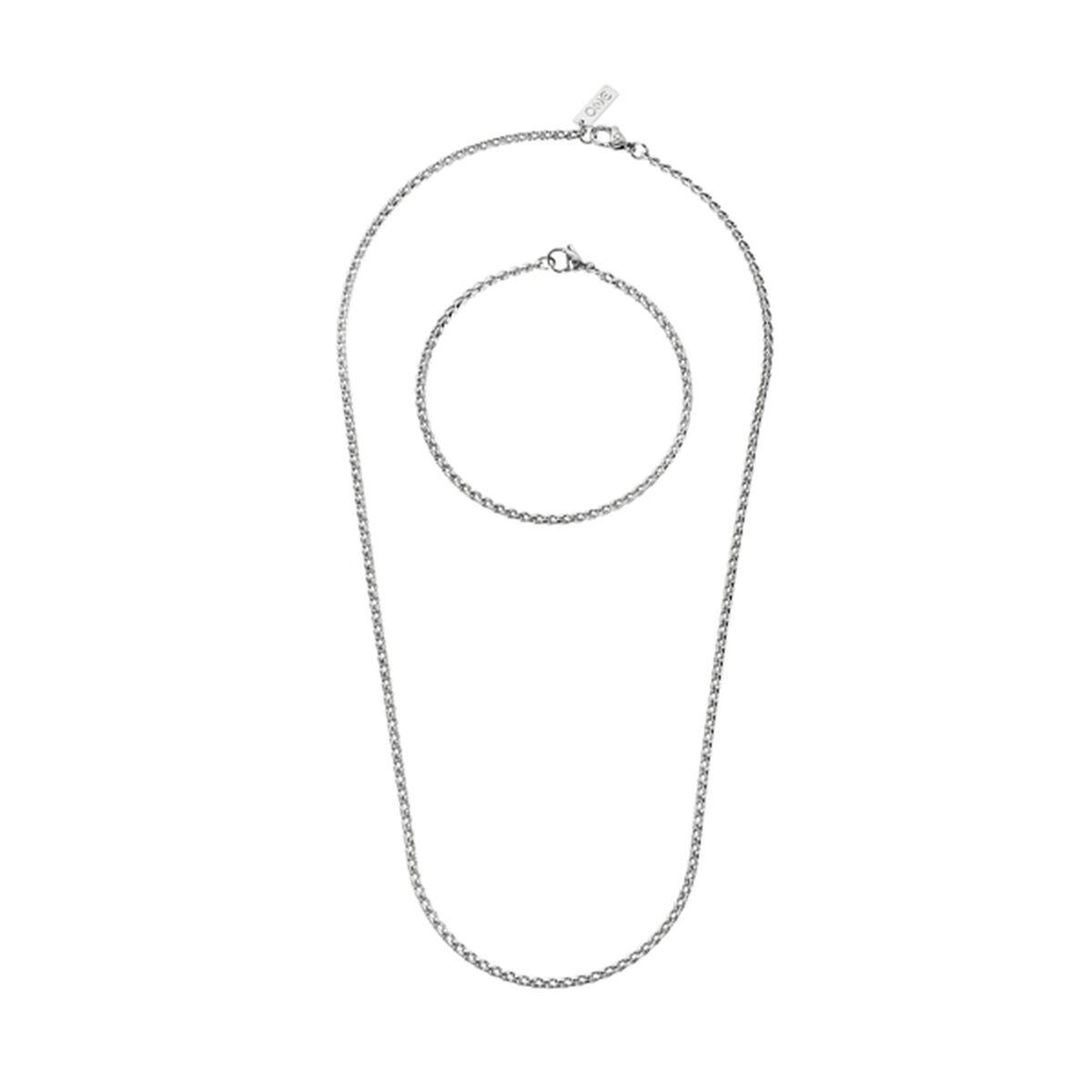 Conjunto de collar y pulsera One Jewels OAMN4102SS Plateado