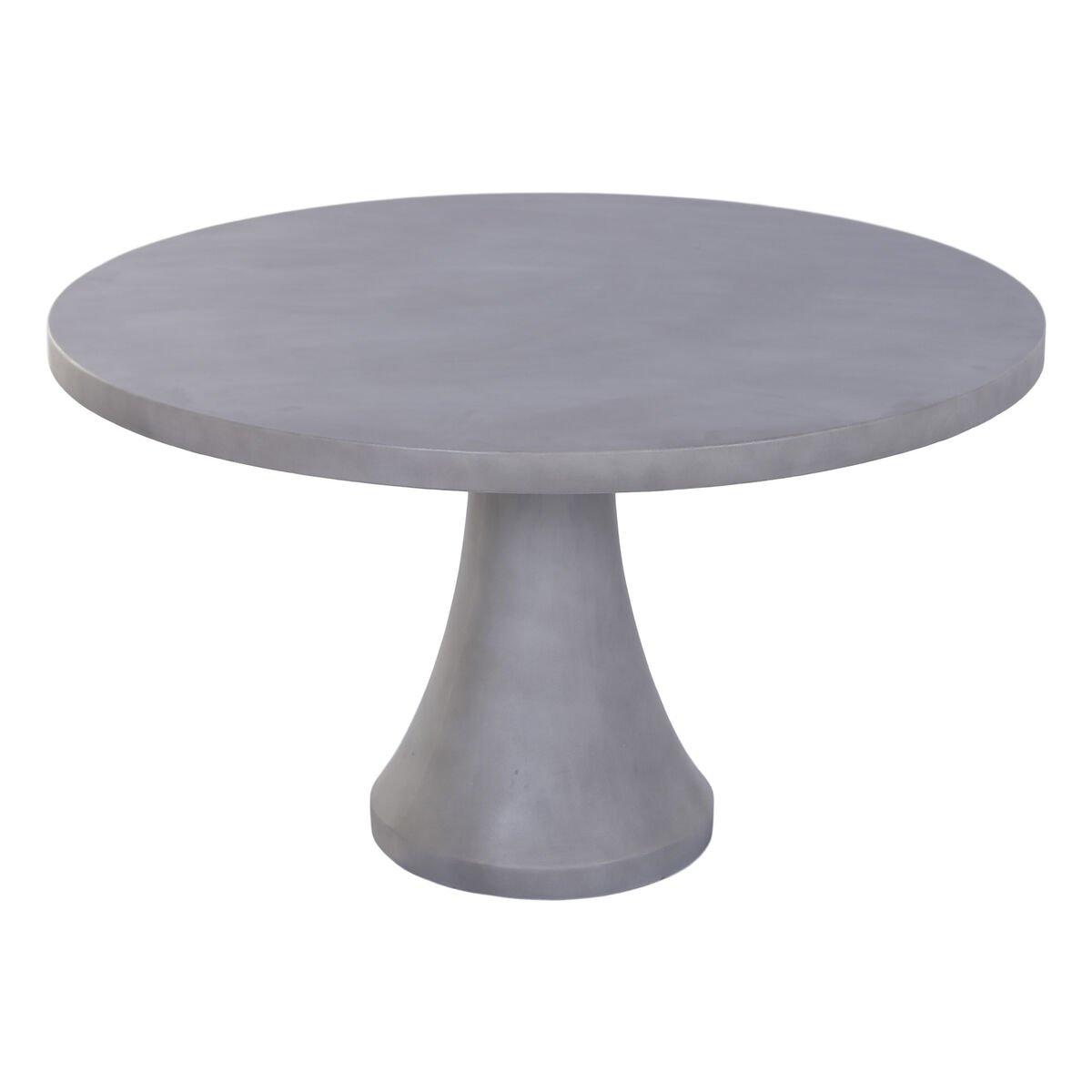 Mesa de Comedor Home ESPRIT Gris Hormigón 130 x 130 x 75 cm