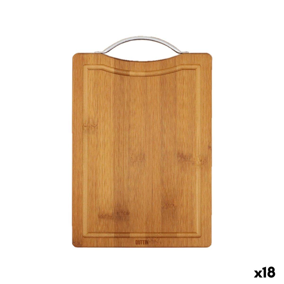 Tabla de cortar Quttin Marrón oscuro 27 x 20 x 1,5 cm (18 Unidades)