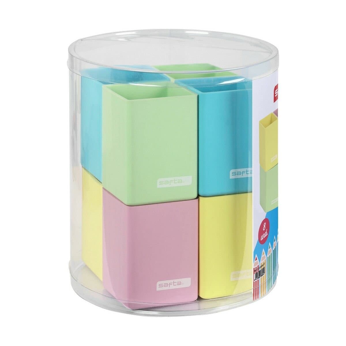Portalápices Safta Azul Multicolor Silicona 19,5 x 23 cm