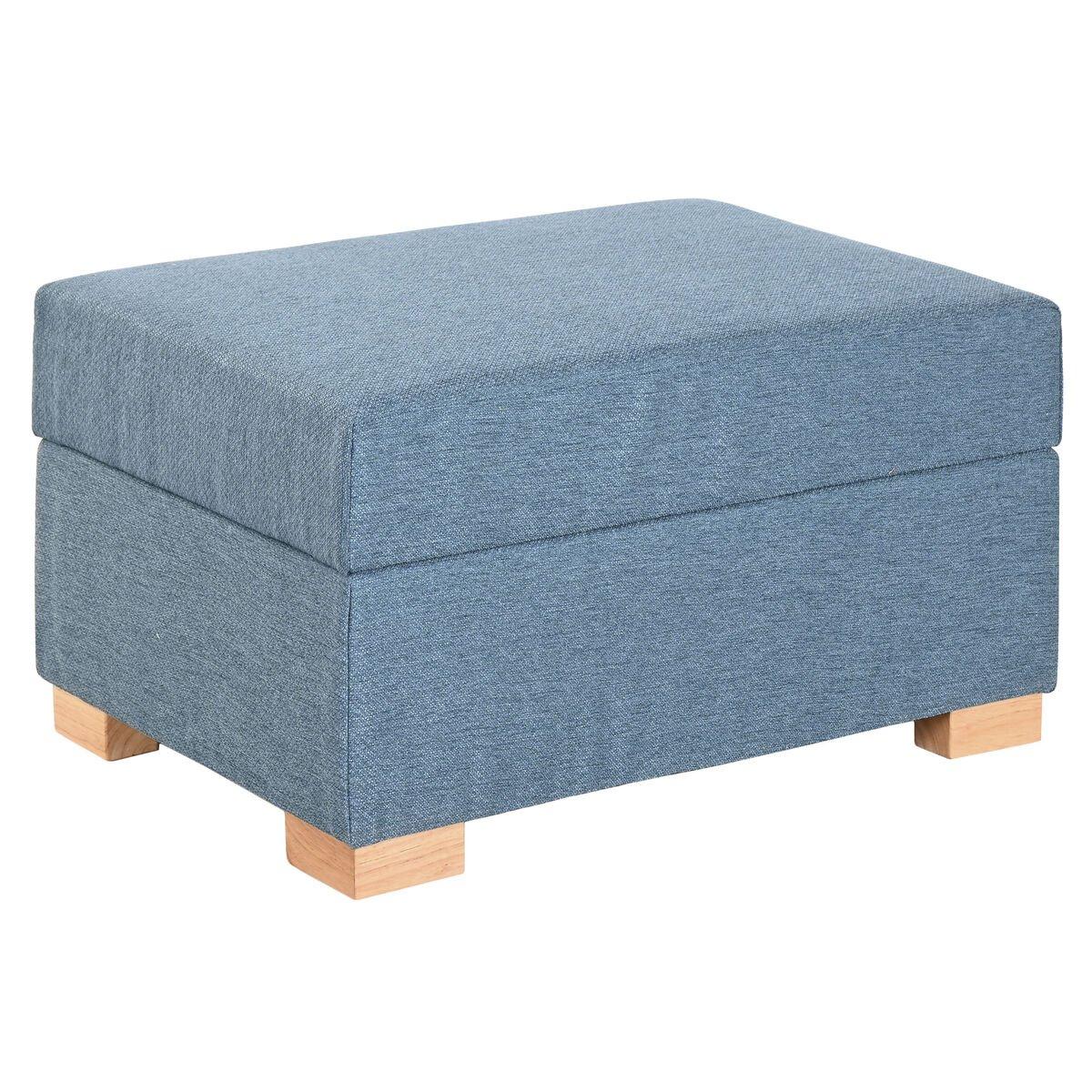 Reposapiés Home ESPRIT Azul Urbano 70 X 50 X 40 CM