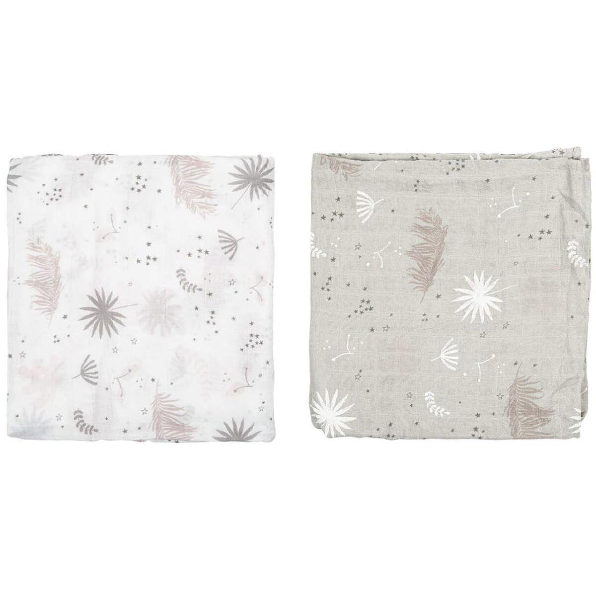 Muselina Pirulos 548 FLAMINGO 385 01 Blanco 2 Piezas
