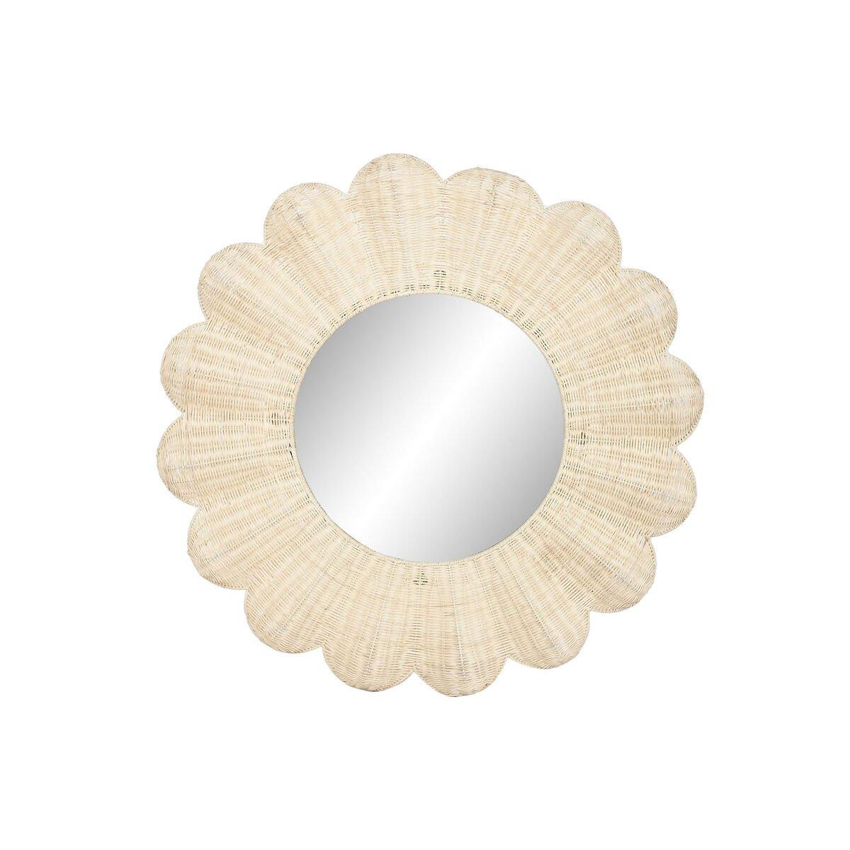 Espejo de pared Home ESPRIT Natural Boho 91 x 6 x 91 cm