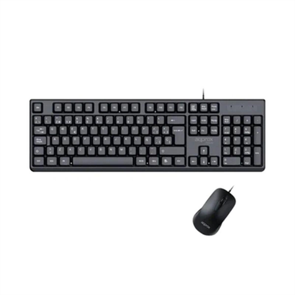 Teclado y Ratón approx! MX245 Negro Español Qwerty Español