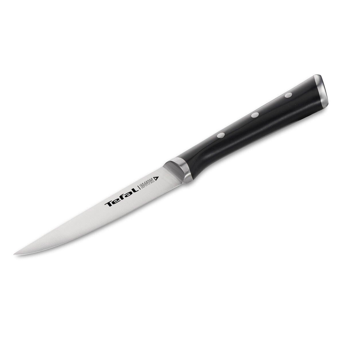 Cuchillo de Cocina Tefal K2320914 ICE FO Negro Mediano Acero Inoxidable 11 cm
