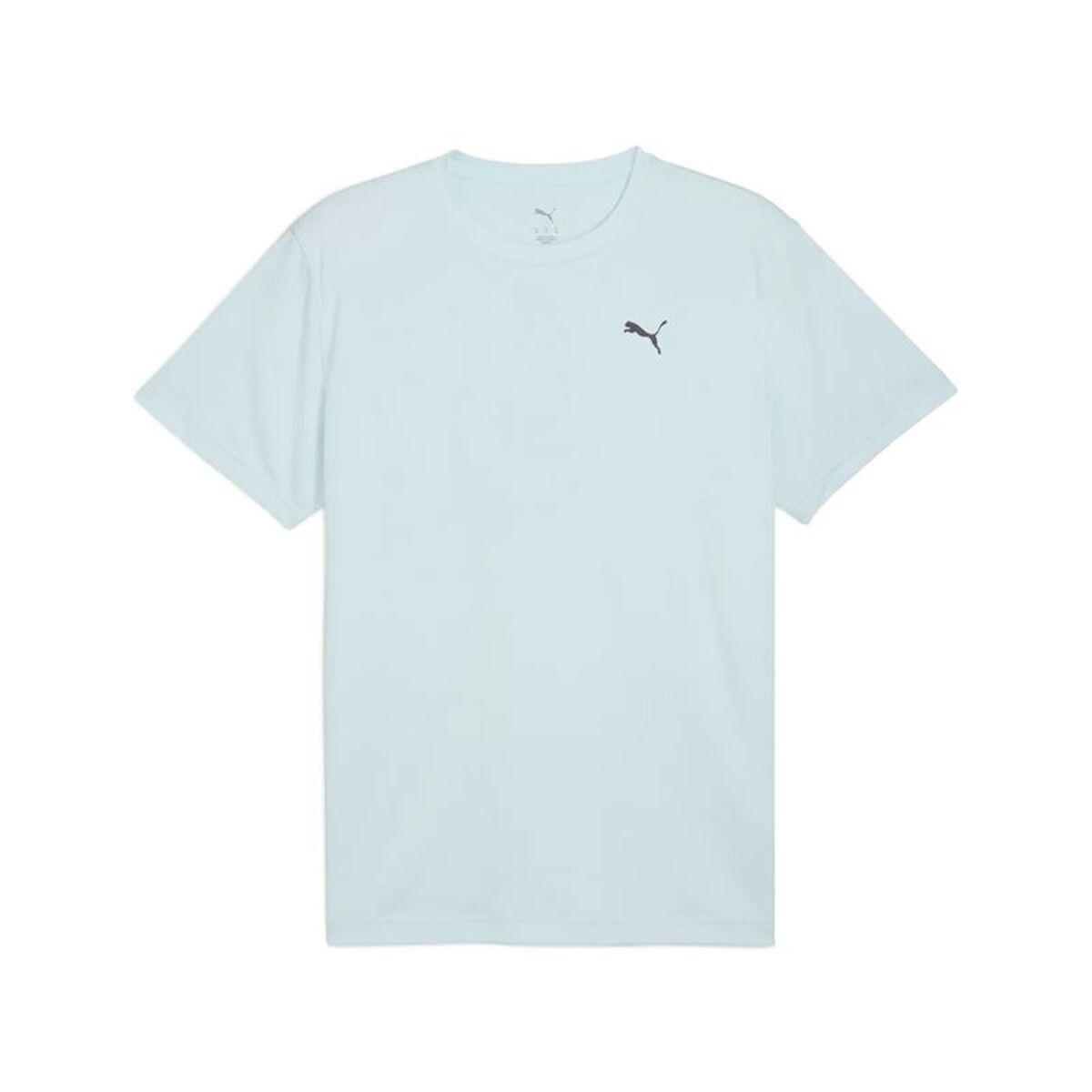 Camiseta de Manga Corta Hombre Puma Graphics Running Fas Azul claro