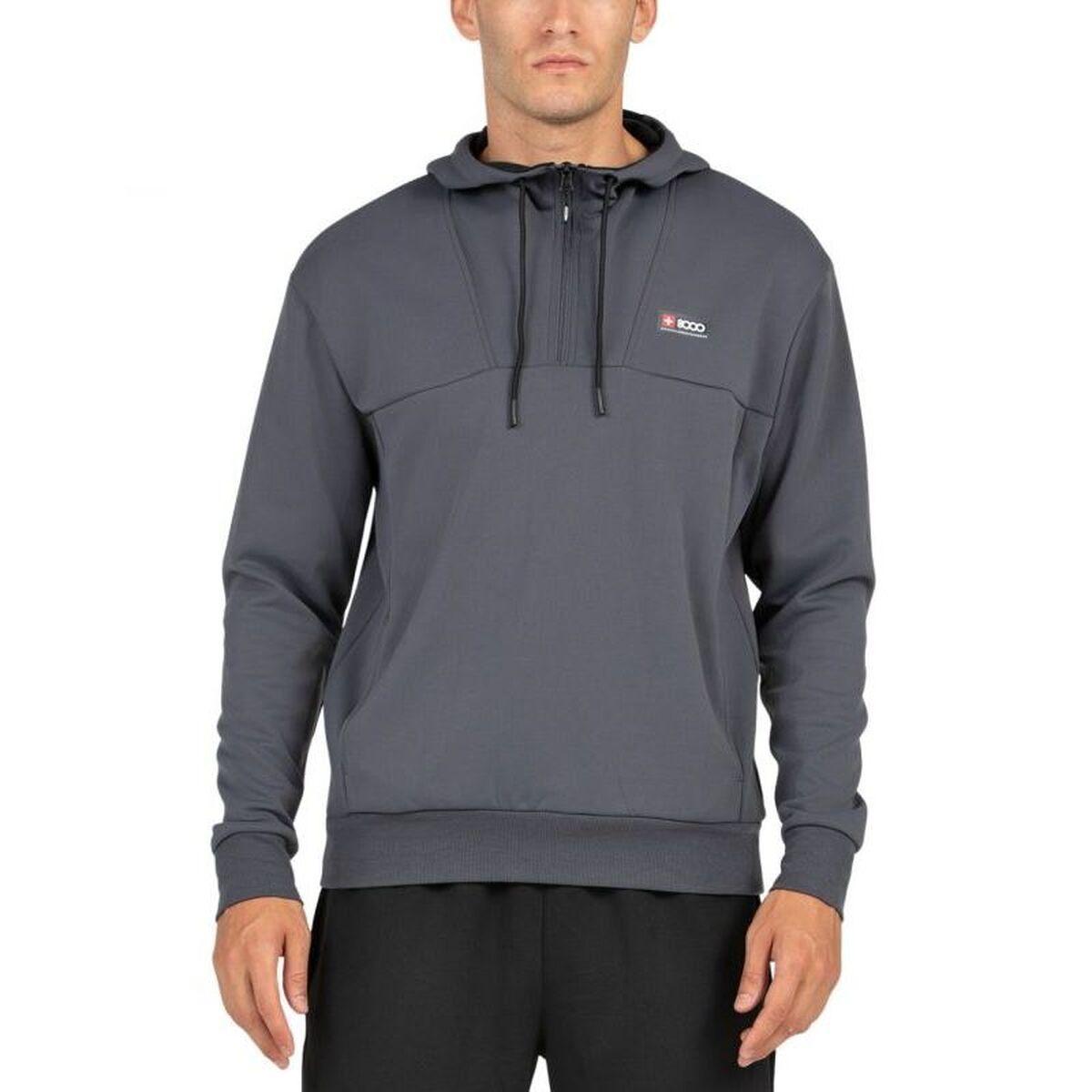 Sudadera con Capucha Hombre +8000 Esvein Gris oscuro