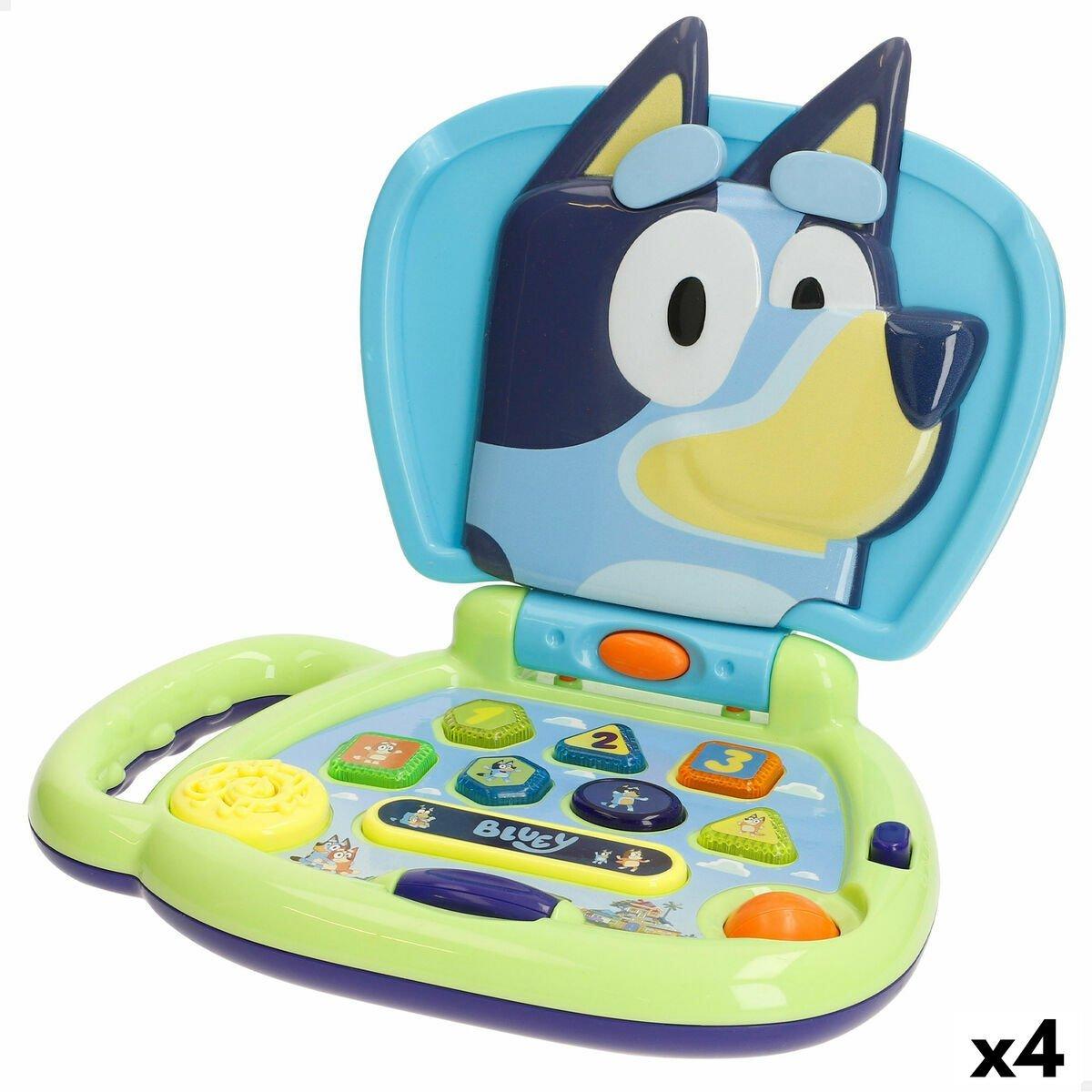 Ordenador de juguete Bluey Inglés 20 x 17 x 14 cm (4 Unidades)