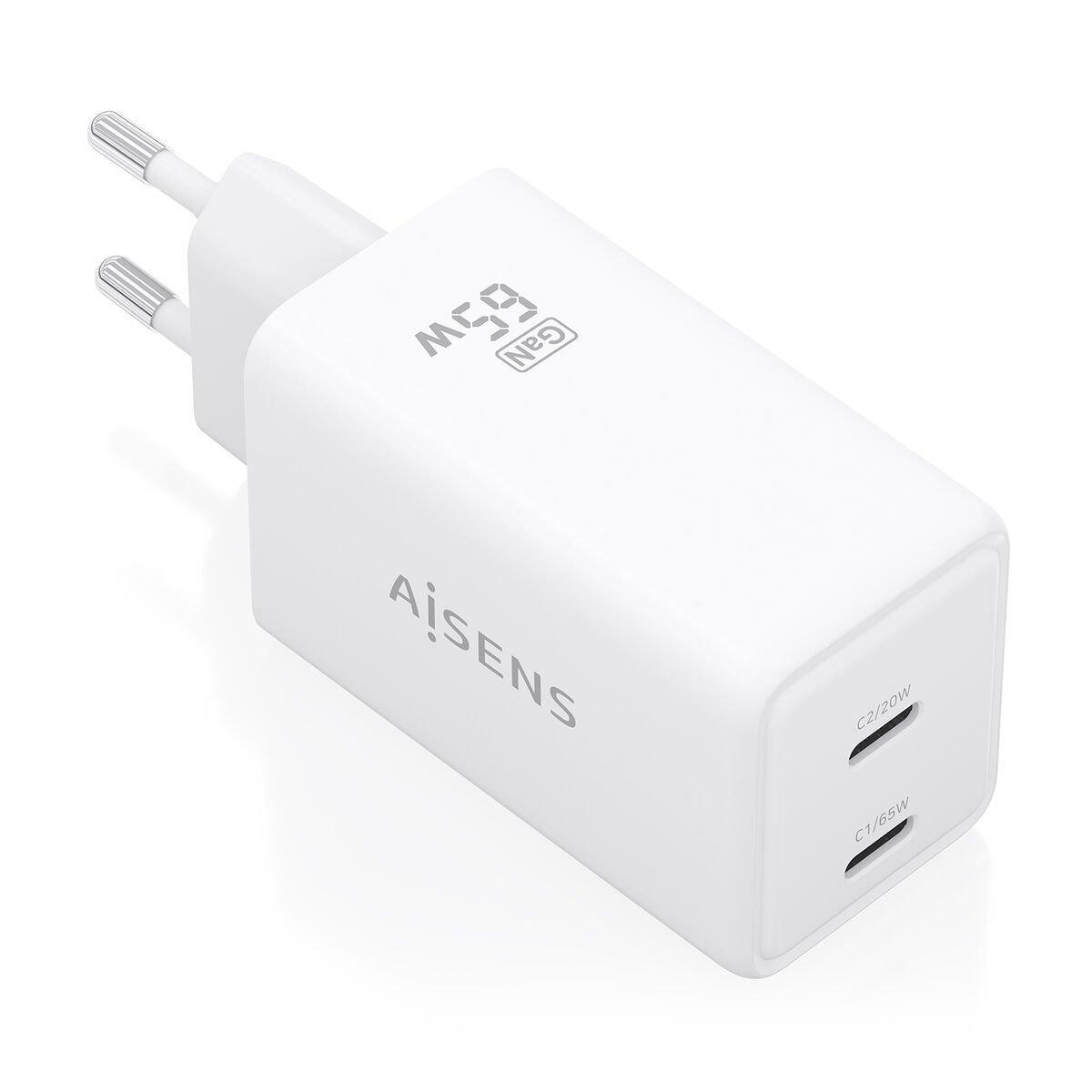 Cargador de Pared Aisens ASCH-65W2P078-W Blanco 65 W