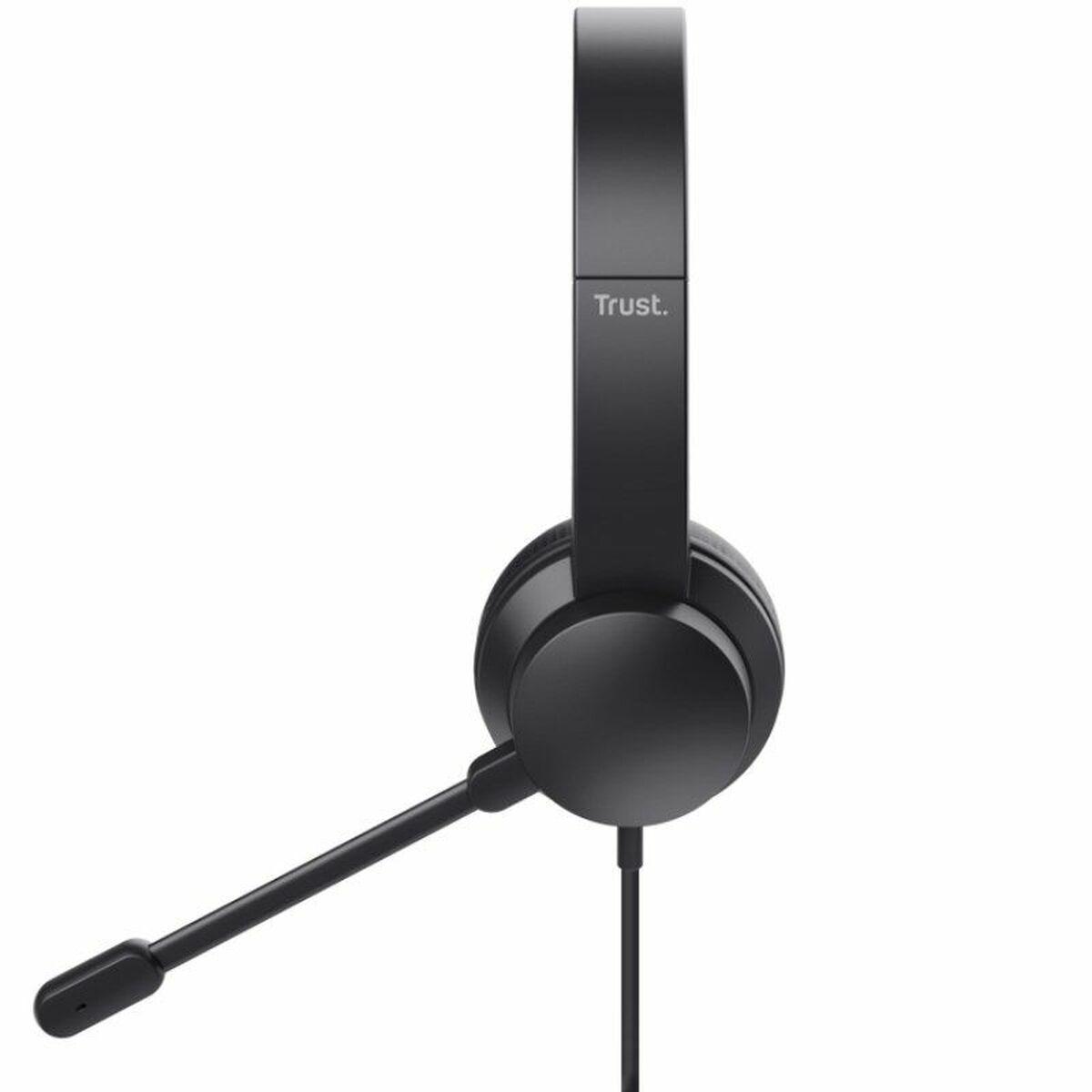Auriculares con Micrófono Trust HS-201 Negro