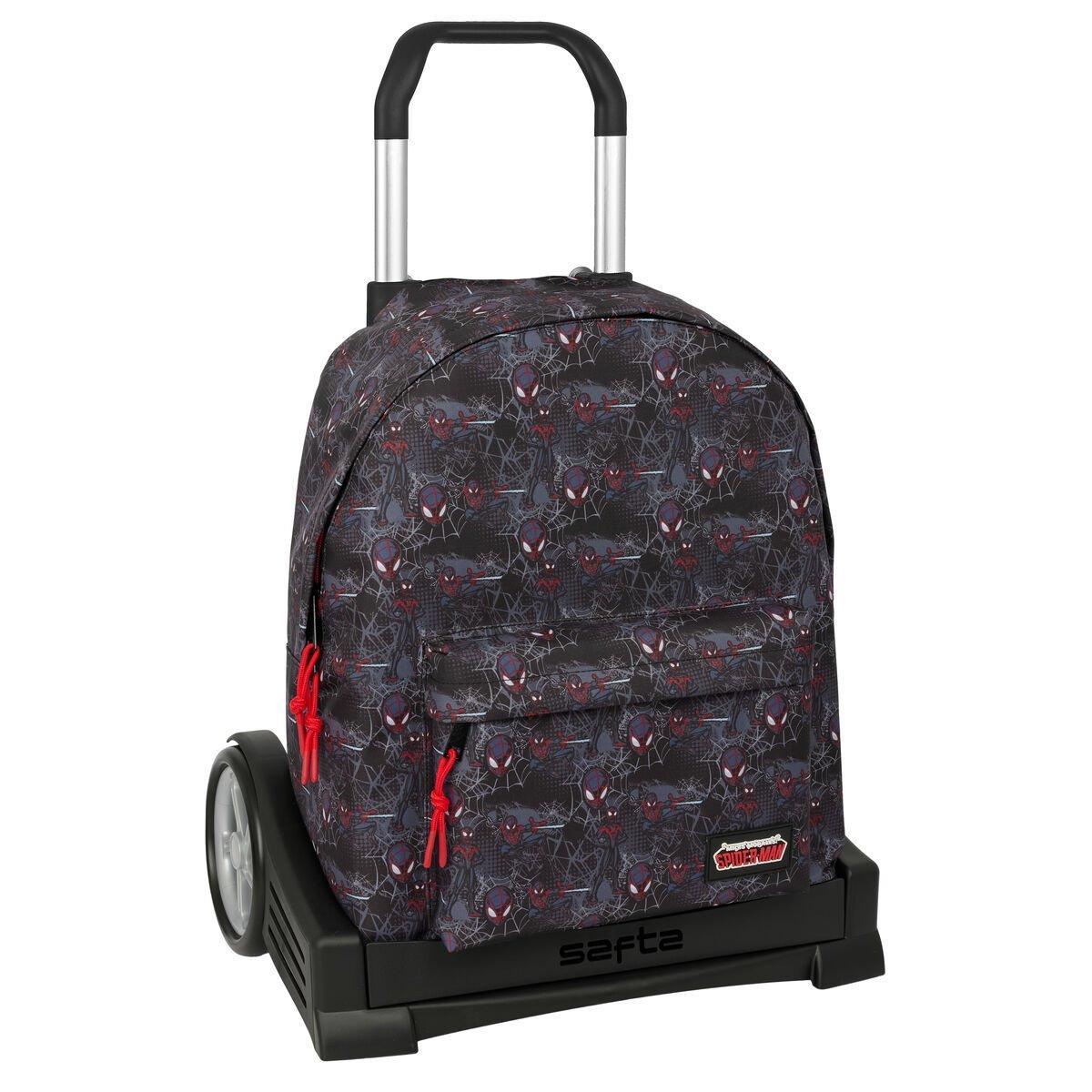 Mochila Escolar Spider-Man Negro 33 x 42 x 15 cm