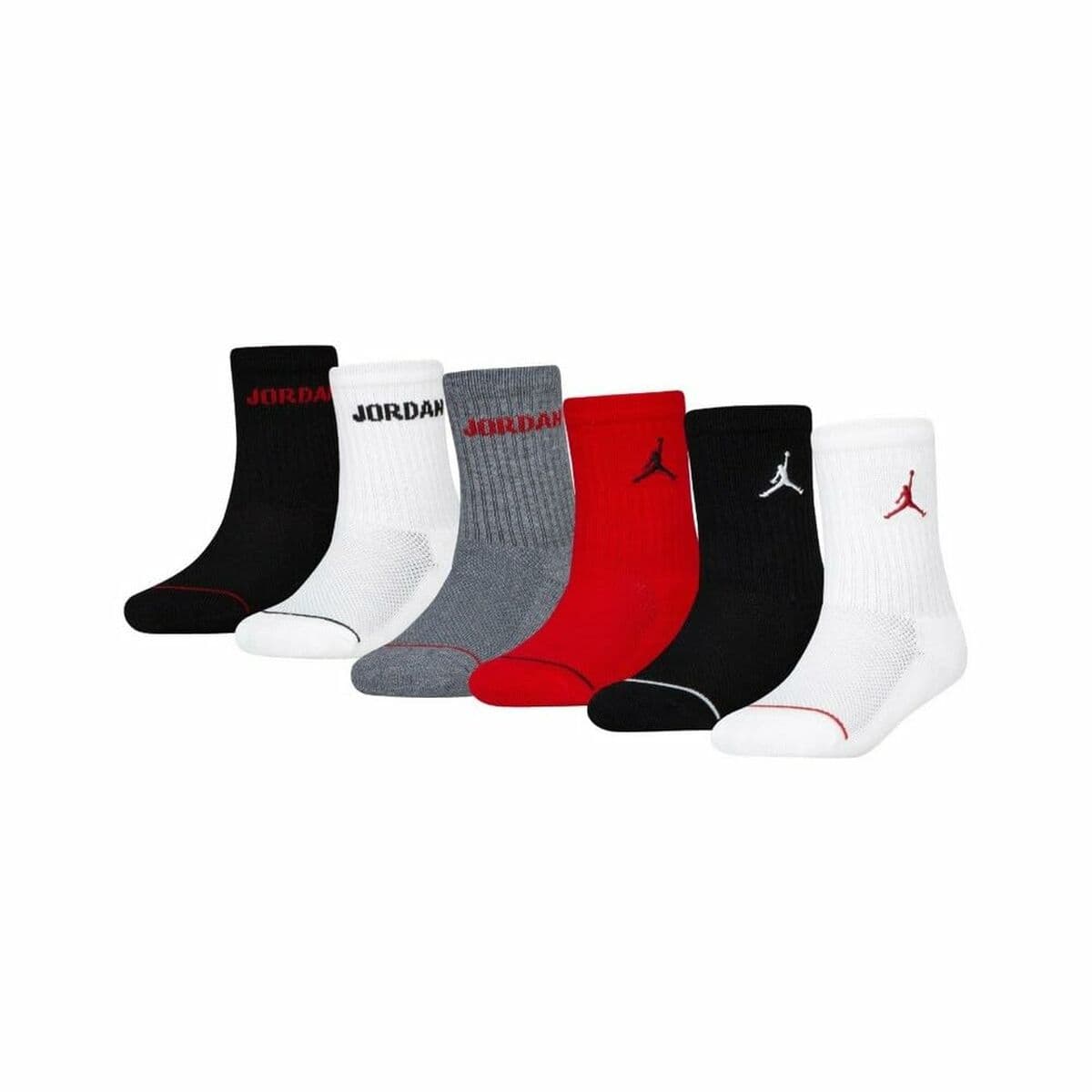 Pack de calcetines Jordan JHB JORDAN LEGEND ANKLE BJ0342 RK2 Negro Multicolor Infantil 6 Piezas