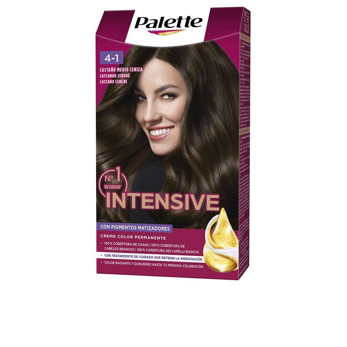 Tinte Permanente Schwarzkopf PALETTE INTENSIVE Nº 4.1-CASTANO MEDIO CENIZA