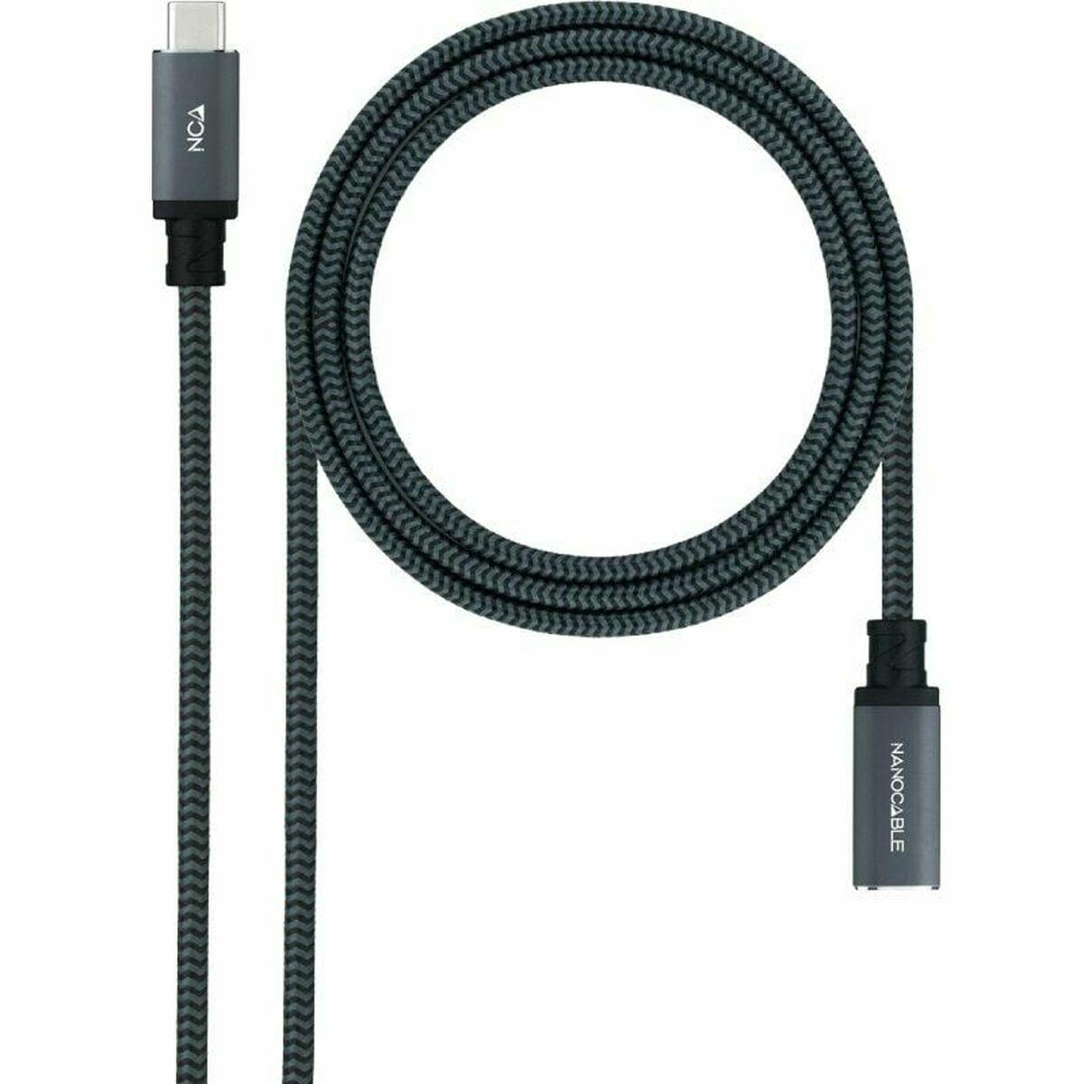 Cable USB NANOCABLE USB 3.2 GEN2x2 100W C/M-H Negro 2 m