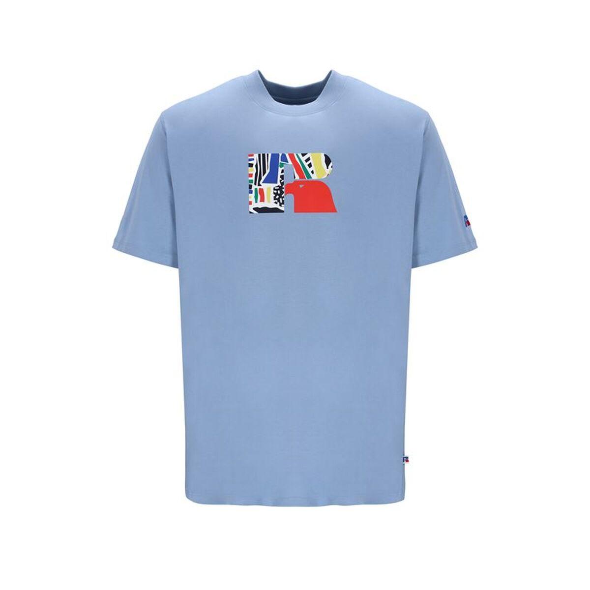 Camiseta de Manga Corta Hombre Russell Athletic Emt E36211 Añil