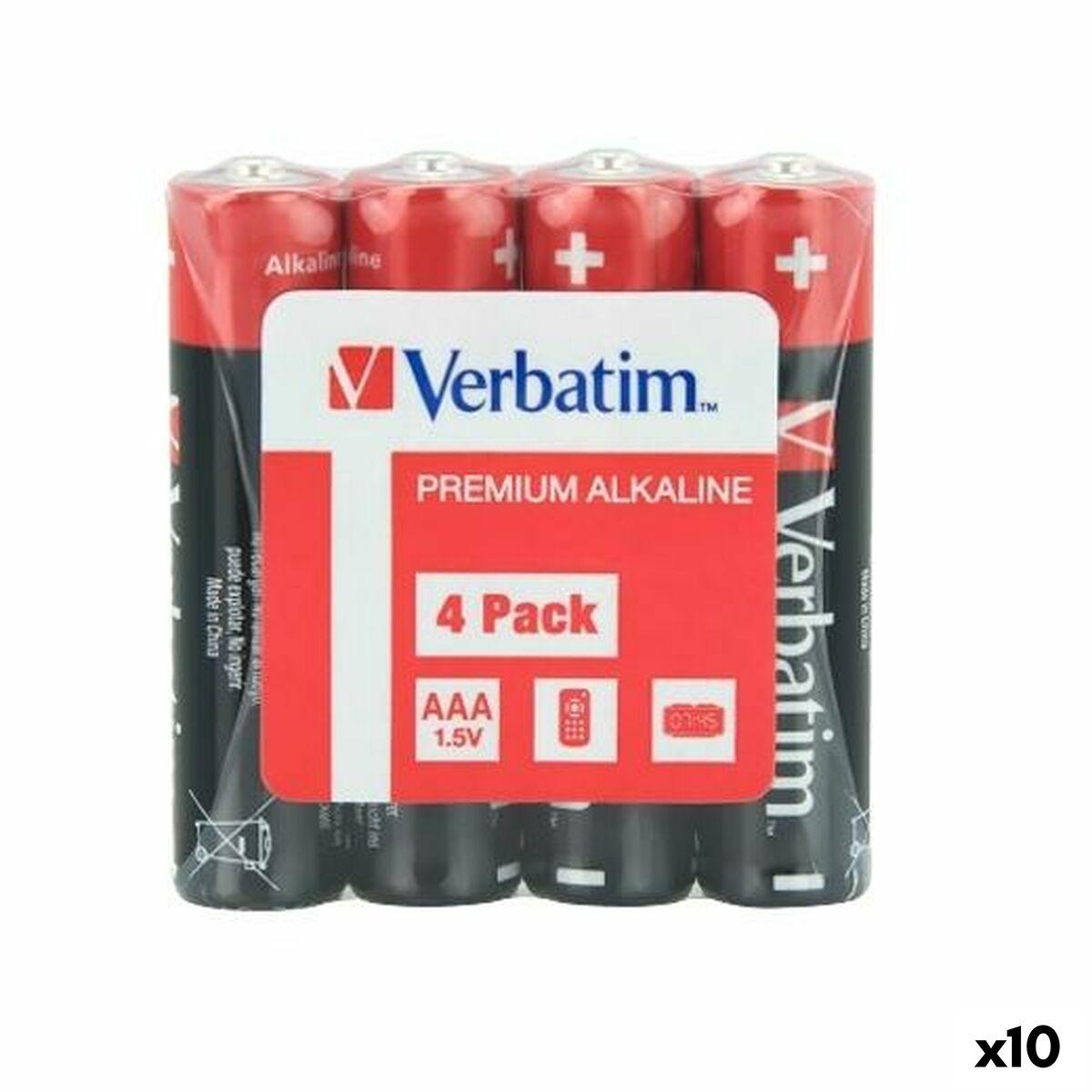 Pilas Alcalinas Verbatim 1,5 V LR06 4 Piezas (10 Unidades)