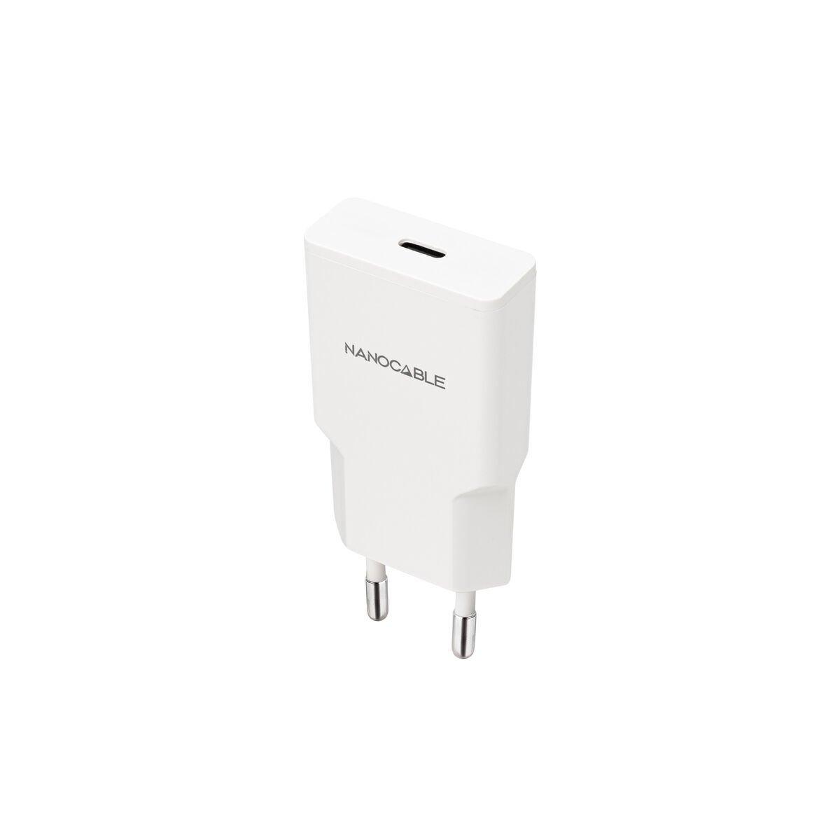 Cargador de Pared NANOCABLE 10.10.2021 Blanco 20 W