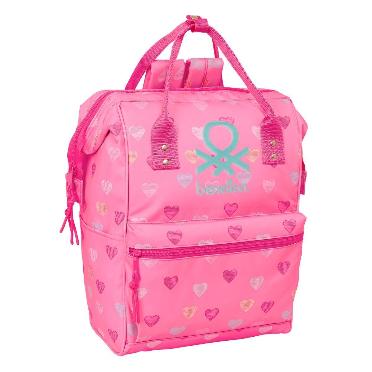 Mochila Escolar Benetton benetton Rosa 27 x 40 x 19 cm