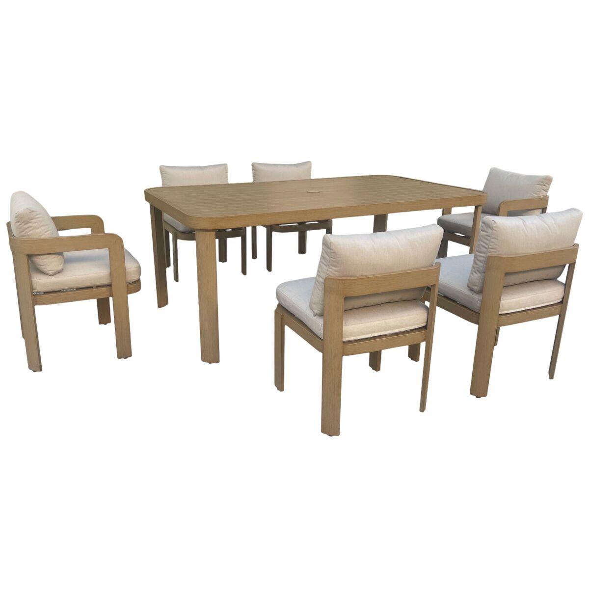 Mesa de Comedor Home ESPRIT Marrón Aluminio 182 X 105 X 75 CM
