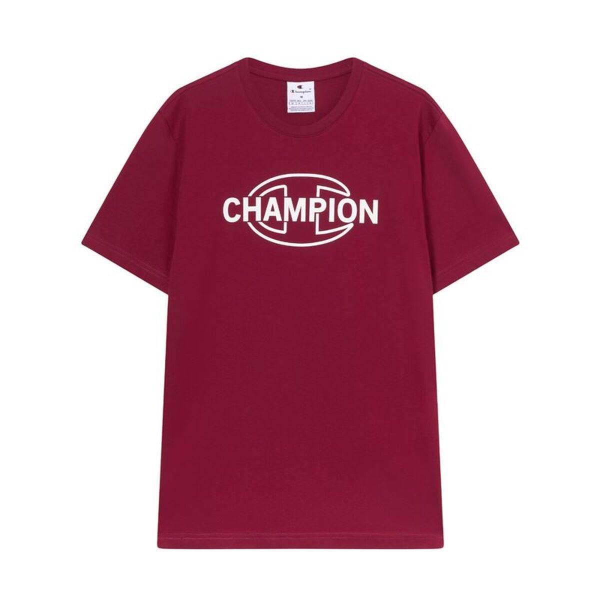Camiseta de Manga Corta Hombre Champion Graphic Shop Rojo Oscuro