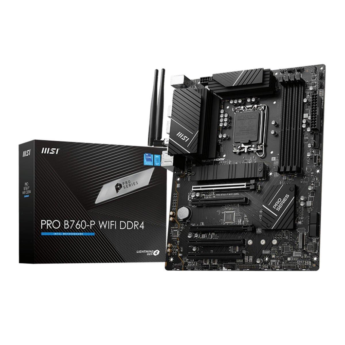 Placa Base MSI PRO B760-P WIFI DDR4 LGA 1700