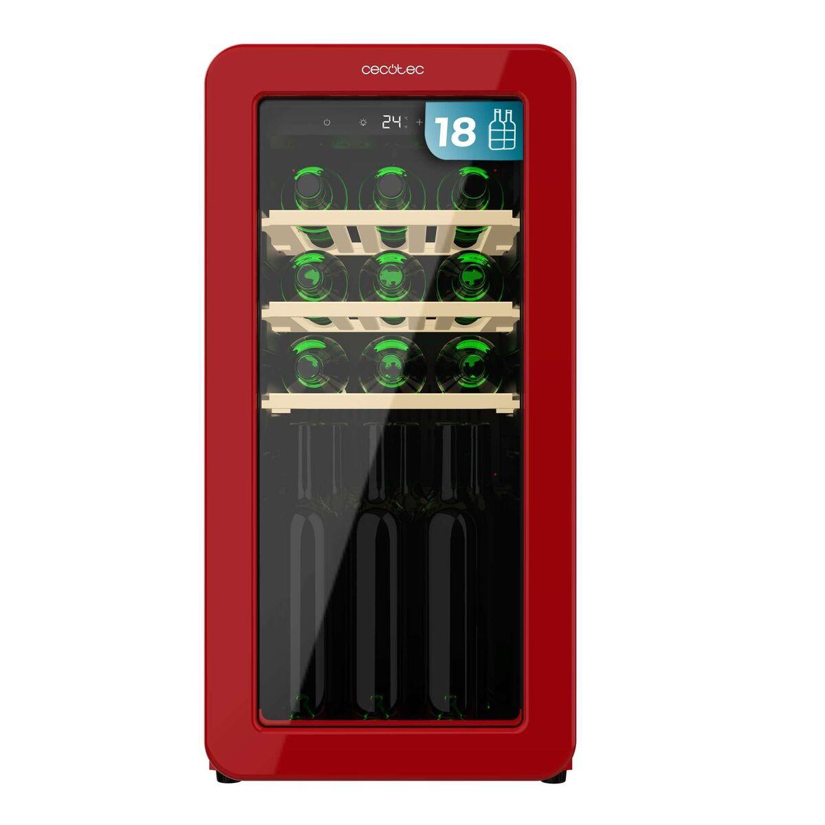 Cecotec Vinoteca independiente 18 botellas Bolero GrandSommelier Origin 18 Hit Rojo