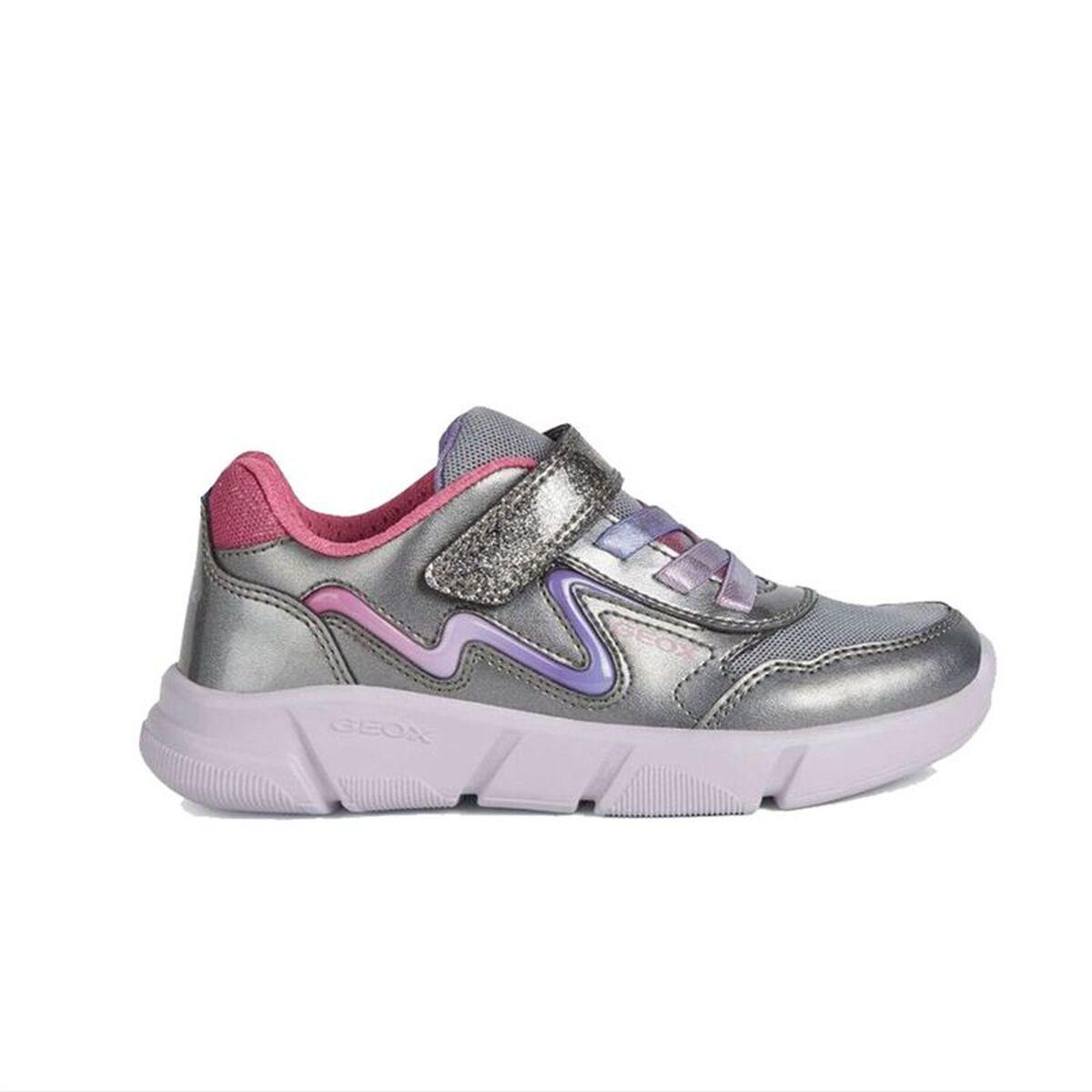 Zapatillas Deportivas Infantiles Geox J Aril Gris