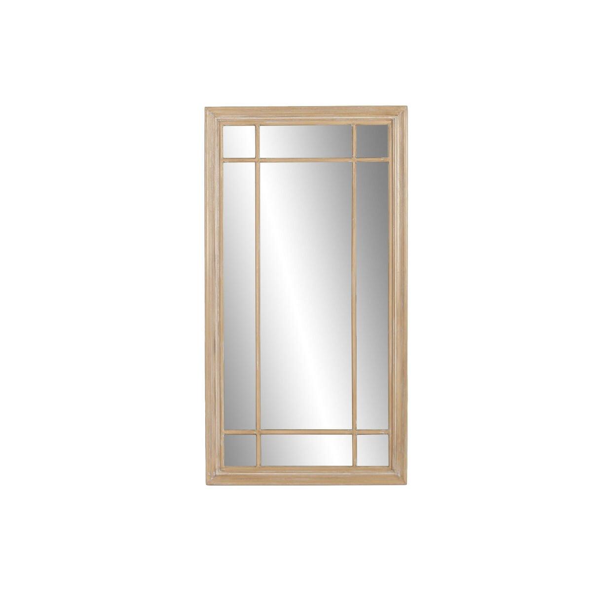 Espejo de pared Home ESPRIT Natural Ventana Decapé 68 x 4 x 128 cm