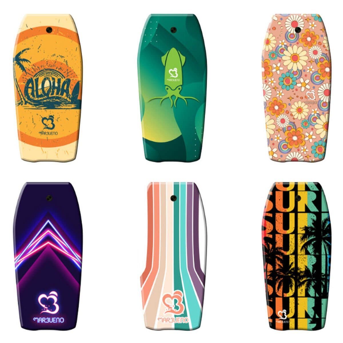 Tabla de BodyBoard Marbueno Multicolor 4 x 84 x 44 cm